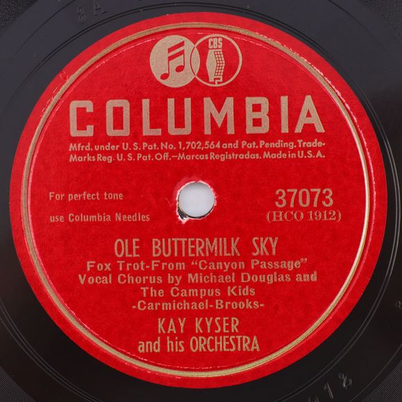 Kay Kyser - Ole Buttermilk Sky/On The Wrong Side Of You 1946 78rpm Record 37073 - Picture 1 of 16